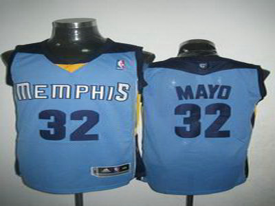 Memphis Grizzlies 32 OJ Mayo Jerseys blue