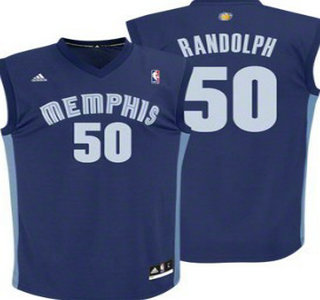 Memphis Grizzlies 50 Zach Randolph Navy Blue Kids Jersey