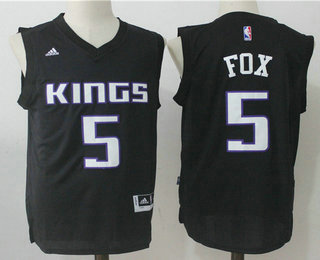 Men's 2017 Draft Sacramento Kings #5 De'Aaron Fox Black Stitched NBA Revolution 30 Swingman Jersey