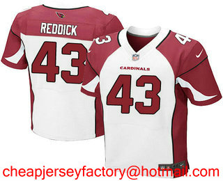 Men's 2017 NFL Draft Arizona Cardinals #43 Haason Reddick White Road Stitched NFL Nike Elite Jersey