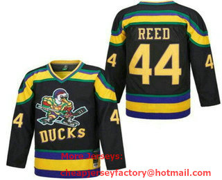 Men's Anaheim Ducks #44 Fulton Reed Black Movie Hockey Jersey