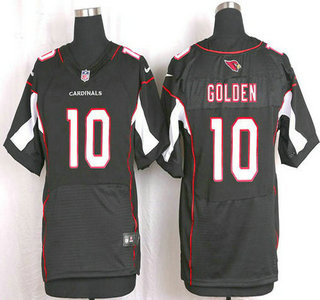 Men's Arizona Cardinals #10 Brittan Golden Black Alternate NFL Nike Elite Jersey