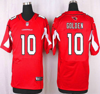Men's Arizona Cardinals #10 Brittan Golden Red Team Color NFL Nike Elite Jersey