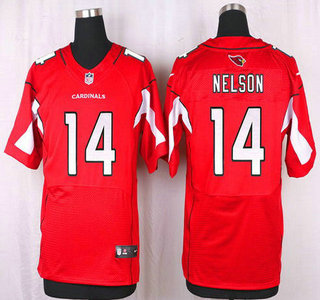 Men's Arizona Cardinals #14 J. J. Nelson Red Team Color NFL Nike Elite Jersey