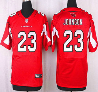 Men's Arizona Cardinals #23 Chris Johnson Red Team Color NFL Nike Elite Jersey