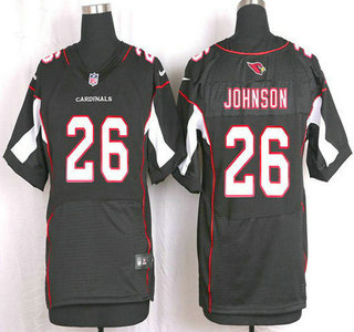 Men's Arizona Cardinals #26 Rashad Johnson Black Alternate NFL Nike Elite Jersey