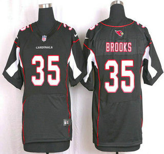 Men's Arizona Cardinals #35 Cariel Brooks Black Alternate NFL Nike Elite Jersey