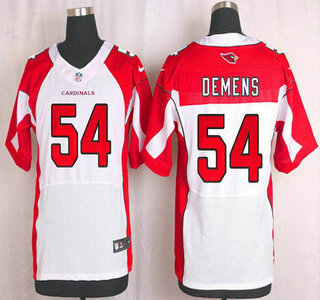 Men's Arizona Cardinals #54 Kenny Demens White Road NFL Nike Elite Jersey
