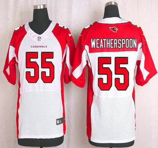 Men's Arizona Cardinals #55 Sean Weatherspoon White Road NFL Nike Elite Jersey