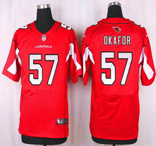 Men's Arizona Cardinals #57 Alex Okafor Red Team Color NFL Nike Elite Jersey