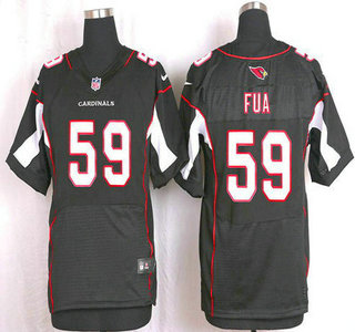 Men's Arizona Cardinals #59 Alani Fua Black Alternate NFL Nike Elite Jersey