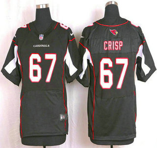 Men's Arizona Cardinals #67 Rob Crisp Black Alternate NFL Nike Elite Jersey