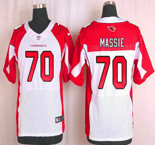 Men's Arizona Cardinals #70 Bobby Massie White Road NFL Nike Elite Jersey