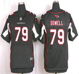Men's Arizona Cardinals #79 Bradley Sowell Black Alternate NFL Nike Elite Jersey