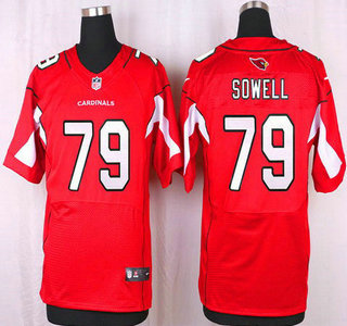Men's Arizona Cardinals #79 Bradley Sowell Red Team Color NFL Nike Elite Jersey