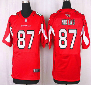 Men's Arizona Cardinals #87 Troy Niklas Red Team Color NFL Nike Elite Jersey