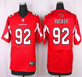 Men's Arizona Cardinals #92 Frostee Rucker Red Team Color NFL Nike Elite Jersey