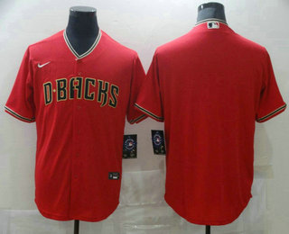 Men's Arizona Diamondback Blank Red Stitched MLB Cool Base Nike Jersey