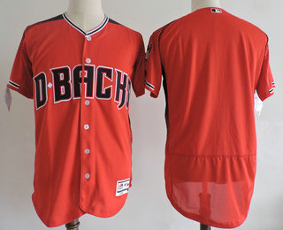 Men's Arizona Diamondbacks Blank Red 2017 Stitched MLB Flex Base Jersey
