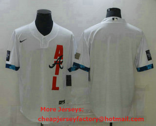 Men's Atlanta Braves Blank White 2021 MLB All Star Stitched Cool Base Nike Jersey
