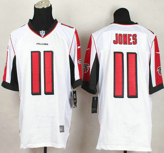 Men's Atlanta Falcons #11 Julio Jones Nike White Elite Jersey
