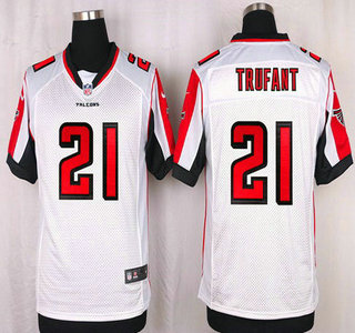 Men's Atlanta Falcons #21 Desmond Trufant White Road NFL Nike Elite Jersey