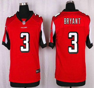 Men's Atlanta Falcons #3 Matt Bryant Red Team Color NFL Nike Elite Jersey