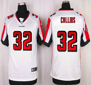 Men's Atlanta Falcons #32 Jalen Collins White Road NFL Nike Elite Jersey