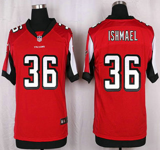 Men's Atlanta Falcons #36 Kemal Ishmael Red Team Color NFL Nike Elite Jersey