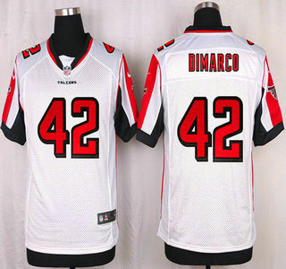 Men's Atlanta Falcons #42 Patrick DiMarco White Road NFL Nike Elite Jersey