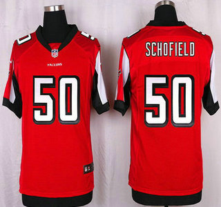 Men's Atlanta Falcons #50 O'Brien Schofield Red Team Color NFL Nike Elite Jersey