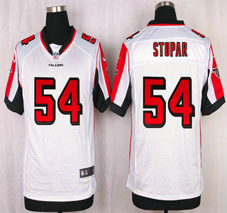 Men's Atlanta Falcons #54 Nate Stupar White Road NFL Nike Elite Jersey