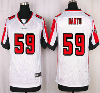 Men's Atlanta Falcons #59 Joplo Bartu White Road NFL Nike Elite Jersey