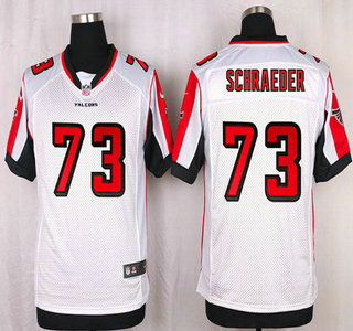 Men's Atlanta Falcons #73 Ryan Schraeder White Road NFL Nike Elite Jersey