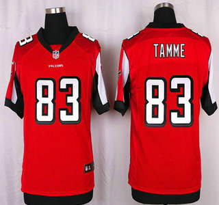 Men's Atlanta Falcons #83 Jacob Tamme Red Team Color NFL Nike Elite Jersey