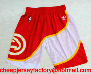 Men's Atlanta Hawks Red Hardwood Classics Soul Swingman Throwback Shorts