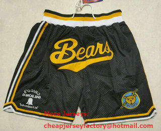 Men's Bad News BEARS Movie Chicos Bail Bonds Retro Navy Blue Stitched Shorts