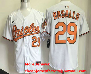 Men's Baltimore Orioles #29 Samuel Basallo White Limited Jersey