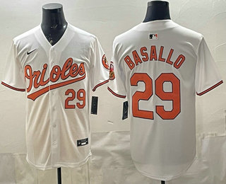Men's Baltimore Orioles #29 Samuel Basallo White Limited Jersey