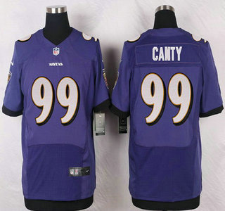 Men's Baltimore Ravens #99 Chris Canty Purple Team Color NFL Nike Elite Jersey