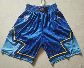 Men's Blue Jordan Brand 2020 All-Star Game Swingman Stitched NBA Shorts