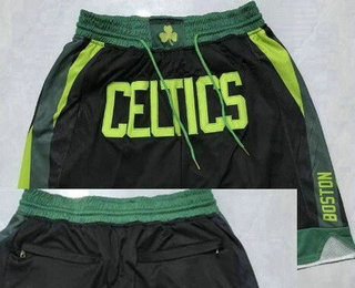 Men's Boston Celtics Black 2024 City Just Don Shorts