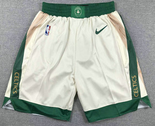 Men's Boston Celtics Cream 2023 City Icon Swingman Shorts