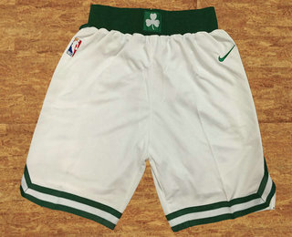 Men's Boston Celtics Stitched NBA Swingman White Nike Shorts