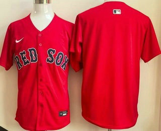 Men's Boston Red Sox Blank Red Limited Jersey