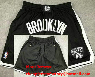 Men's Brooklyn Nets Black 2023 Just Don Shorts
