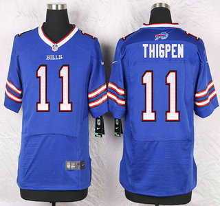 Men's Buffalo Bills #11 Marcus Thigpen Royal Blue Team Color NFL Nike Elite Jersey