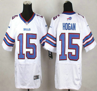 Men's Buffalo Bills #15 Chris Hogan Nike White Elite Jersey
