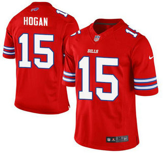 Men's Buffalo Bills #15 Chris Hogan Red 2015 NFL Nike Elite Jersey