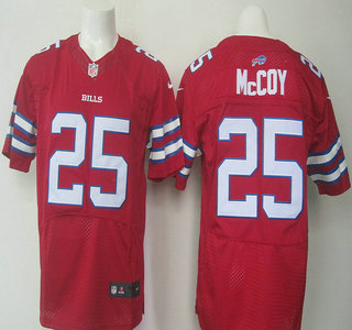 Men's Buffalo Bills #25 LeSean McCoy Red 2015 NFL Nike Elite Jersey